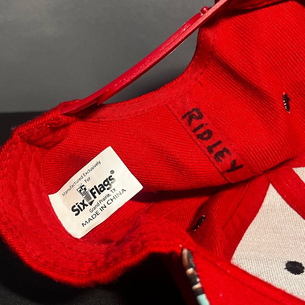 Six Flags Exclusive Harley Quinn Red Snapback Cap ( Has Writing On The Inside) - Picture 8 of 10